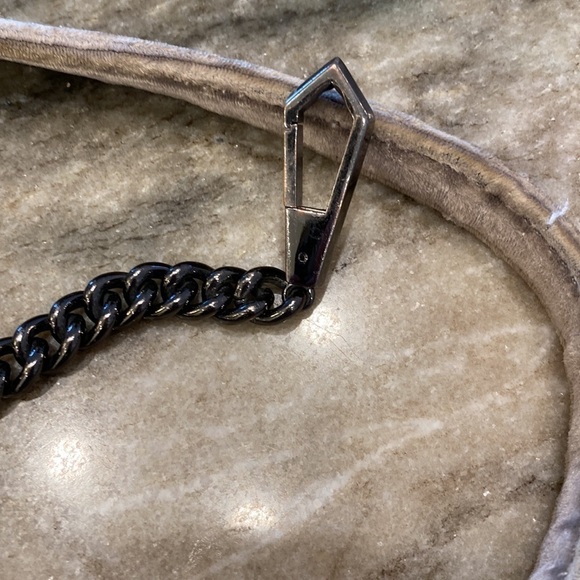 Rebecca Minkoff  Chevron Quilted Crossbody Bag Gray Removable Strap Clutch
C - Picture 13 of 13